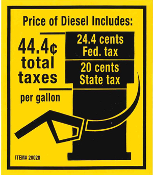 Diesel Tax Decal